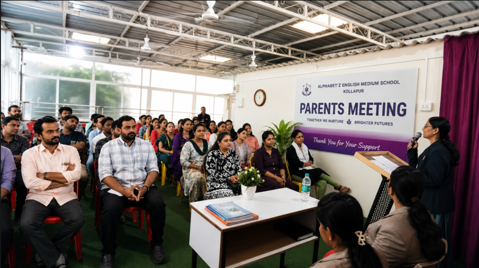 Parent-teacher interaction event at Alphabet'z School